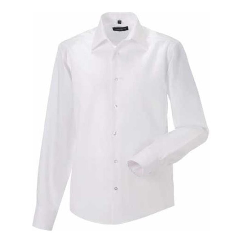 Russell Herrenhemd Langarm weiß