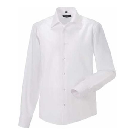 Russell Herrenhemd Langarm weiß