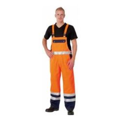 Watex Warn-Latzhose Mischgewebe orange/marine