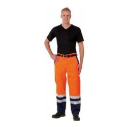 Watex Warn-Bundhose Mischgewebe orange/marine