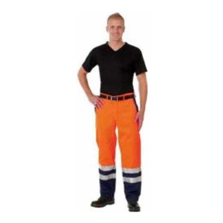 Watex Warn-Bundhose Mischgewebe orange/marine