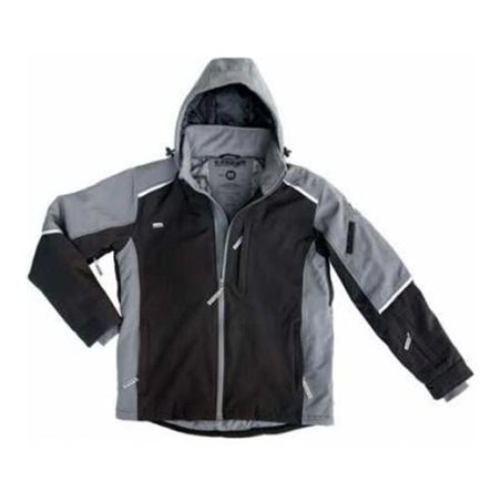 Soft-Shell Winterjacke black-grey