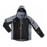 Soft-Shell Winterjacke black-grey