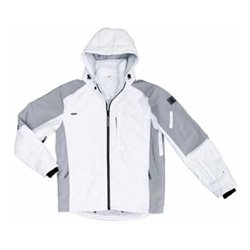Soft-Shell Winterjacke white-grey