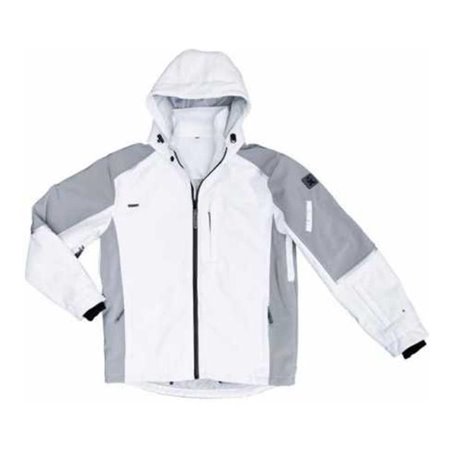 Soft-Shell Winterjacke white-grey