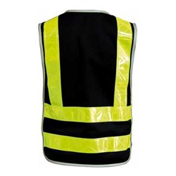 Fortis Motorradweste schwarz/gelb reflektierend
