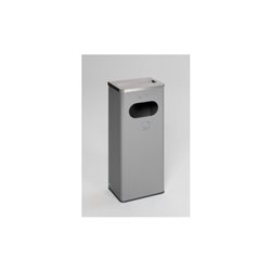 VAR Ascher/Abfallsammler 32 l Abdeckung Edelstahl poliert silber 32 l