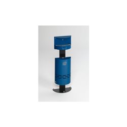 VAR Ascher/Abfall-Kombination H 98 enzianblau (RAL 5010) 13 l