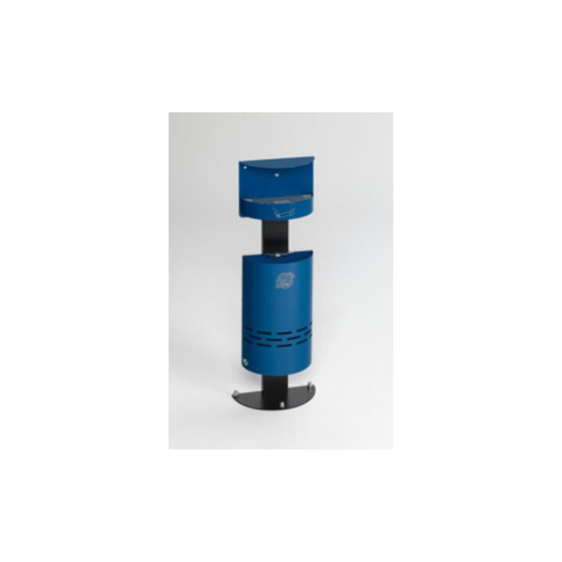 VAR Ascher/Abfall-Kombination H 98 enzianblau (RAL 5010) 13 l