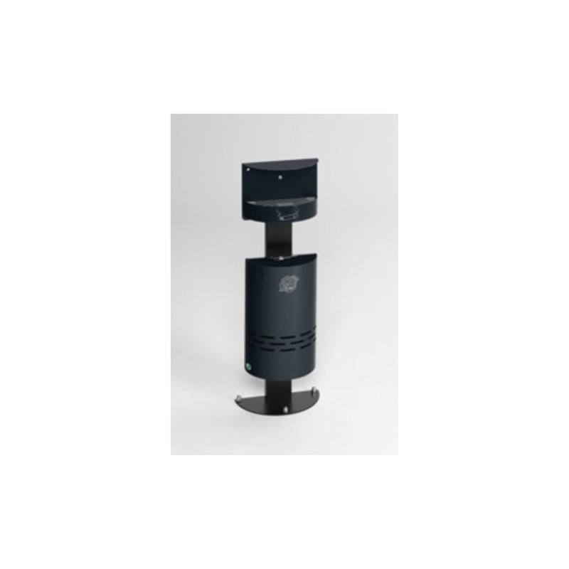 VAR Ascher/Abfall-Kombination H 98 anthrazit (RAL 7021) 13 l