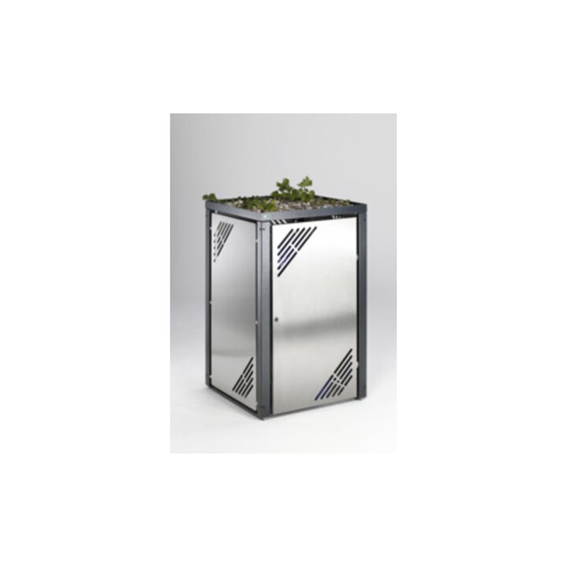 VAR Müllbehälterschrank mit Pflanzdeckel MBS 6 Edelstahl