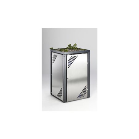 VAR Müllbehälterschrank mit Pflanzdeckel MBS 6 Edelstahl