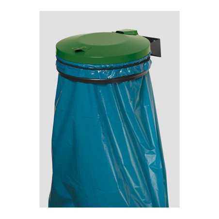 VAR Wandhalterung anthrazit mit Deckel grün