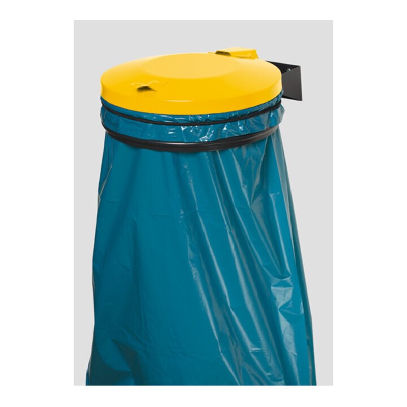 VAR Wandhalterung anthrazit mit Deckel gelb