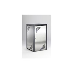 VAR Müllbehälterschrank MBS 2 Edelstahl