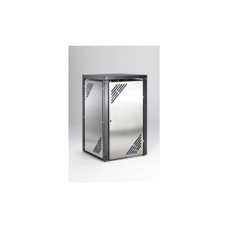 VAR Müllbehälterschrank MBS 2 Edelstahl