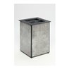 VAR Abfallbehälter AB 04 Stein-Optik/Edelstahl 80 l