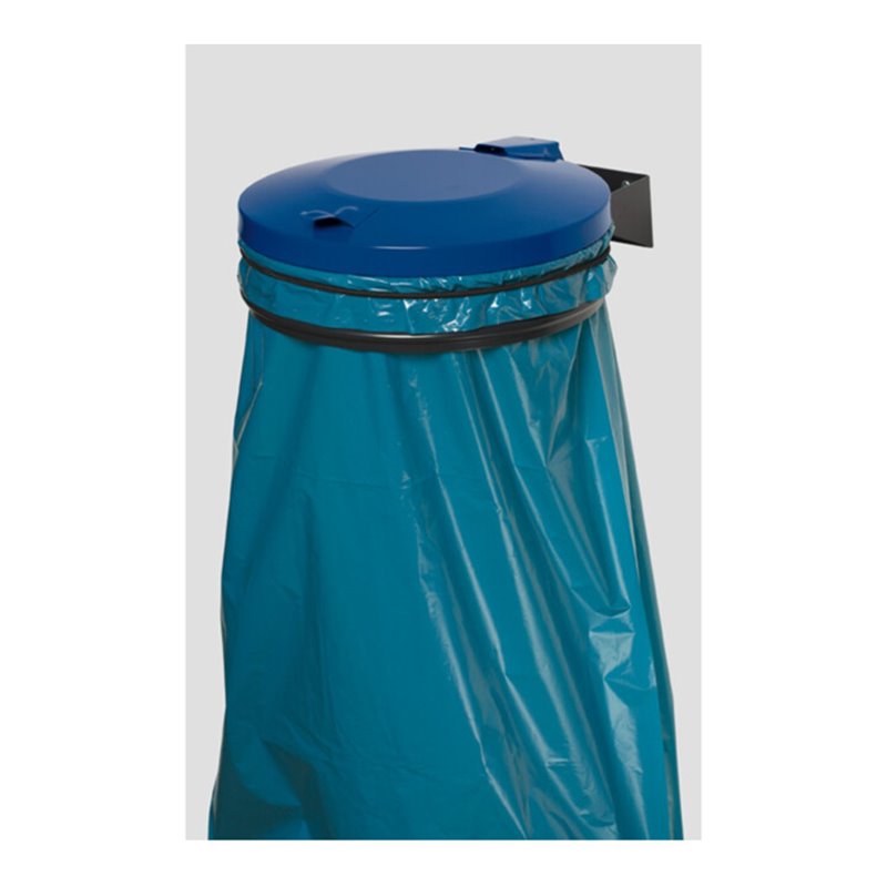 VAR Wandhalterung anthrazit mit Deckel enzianblau