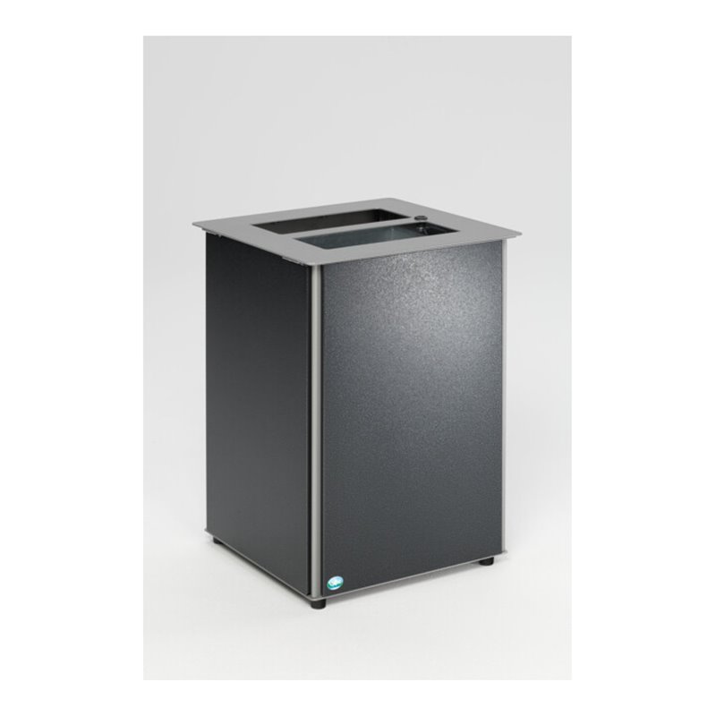 VAR Abfallbehälter AB 01 antik-silber/silber 80 l