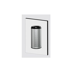 VAR Papierkorb Inhalt Wandausführung Alu eloxiert 20 l