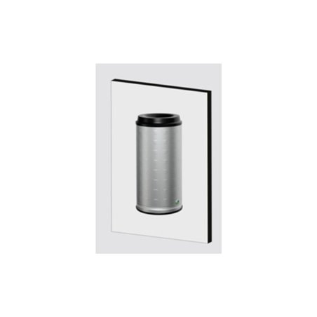 VAR Papierkorb Inhalt Wandausführung Alu eloxiert 20 l