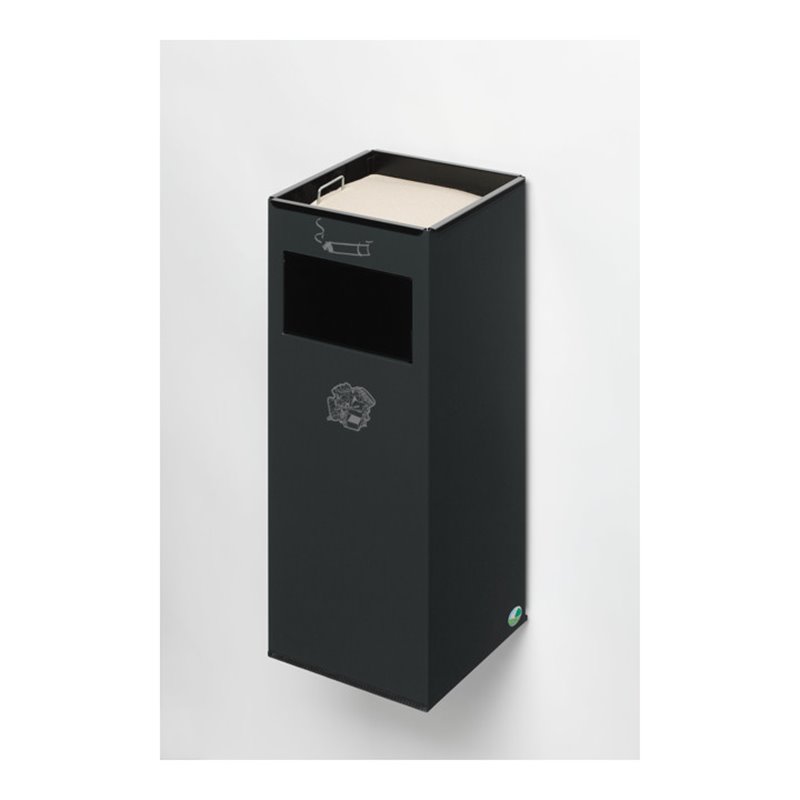 VAR Wandascher WH 66 mit Einwurfklappe anthrazit 29 l