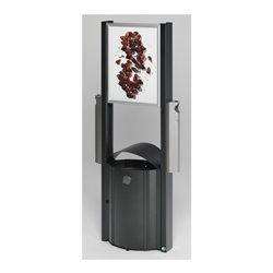 VAR Standgerät AG 78 mit Werbeflächen und 2x Ascher 2 x 3,5 l/50 l