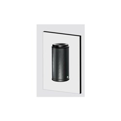 VAR Papierkorb Inhalt Wandausführung Alu eloxiert antik-silber 20 l