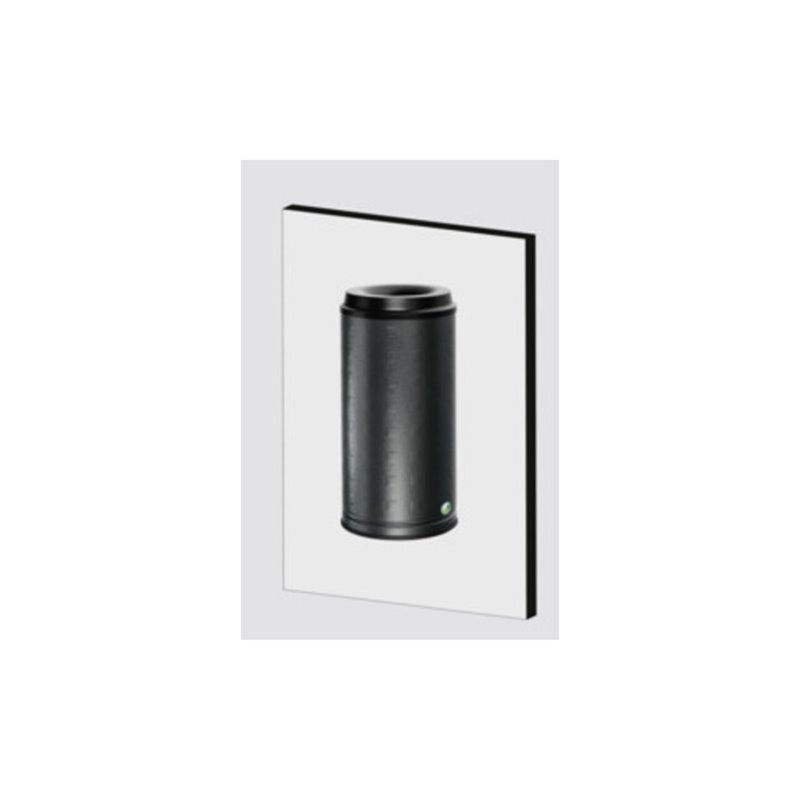 VAR Papierkorb Inhalt Wandausführung Alu eloxiert antik-silber 20 l