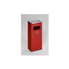 VAR Ascher/Abfallsammler 32 l Abdeckung Edelstahl poliert feuererot (RAL 3000) 32 l
