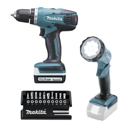 Makita Akku-Bohrschrauber DF347DWLX1 Set