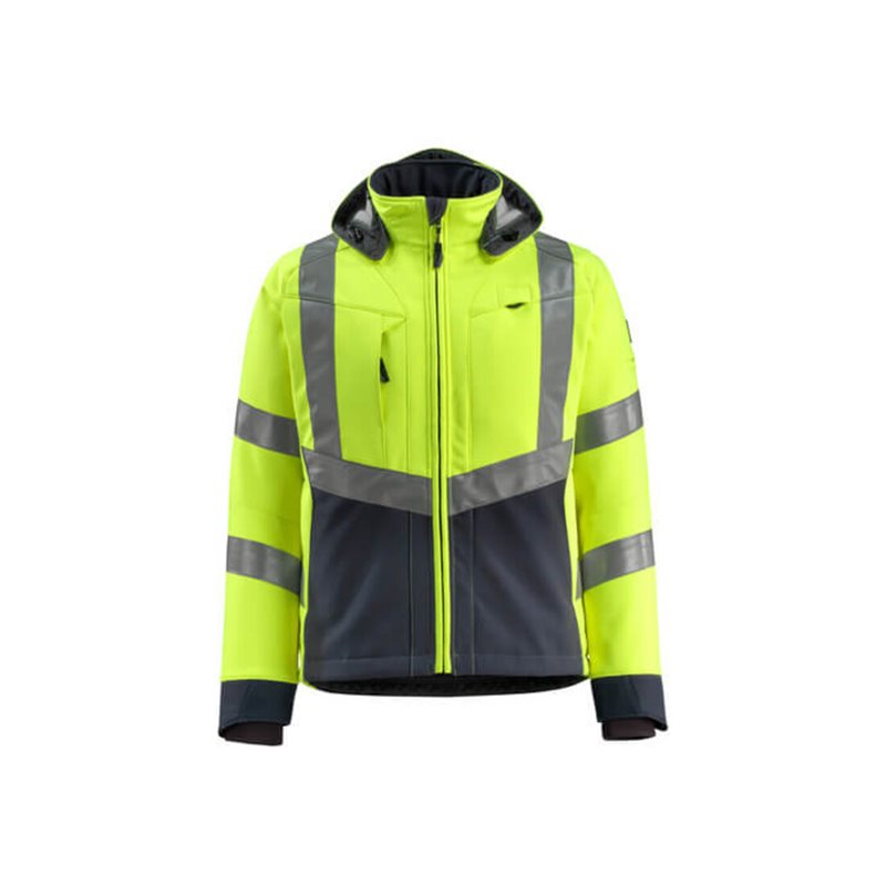 Mascot Blackpool Soft Shell Jacke hi-vis gelb/schwarzblau