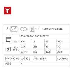 STIER Elektroden-Schweißgerät Inverter, 180 A, 230 V