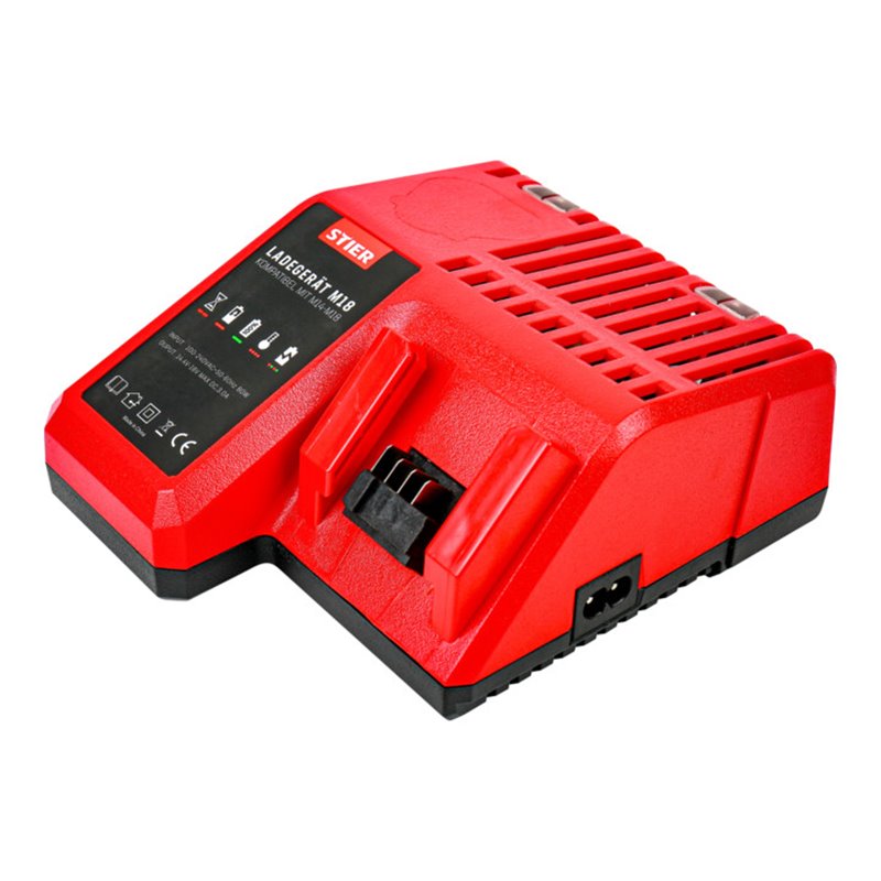 STIER Akku-Ladegerät für Milwaukee-Akkus 18 V
