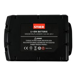 STIER Akku für Milwaukee 5,0 Ah 18 V