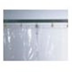 Schutzvorhang nach DIN EN 1598, inkl. Ösen und Druckknöpfe, rot