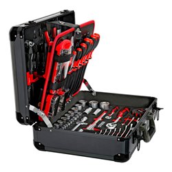 STIER Universal-Werkzeugsortiment im Aluminiumkoffer, 135-teilig (teilbestückt)
