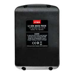 STIER Li-Ionen-Akku Typ SA-1840 18 V 4,0 Ah