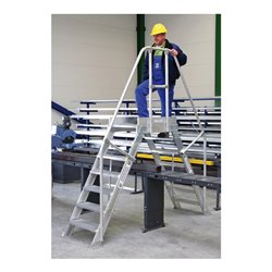 Günzburger Aluminium-Überstieg 60° zweiter Handlauf