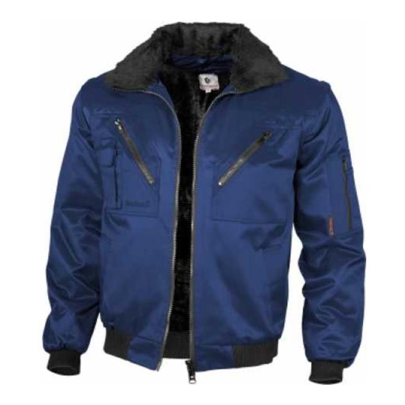 Qualitex Pilotenjacke mit Teddyfutter marine