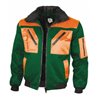 Qualitex Pilotenjacke mit Teddyfutter grün/orange