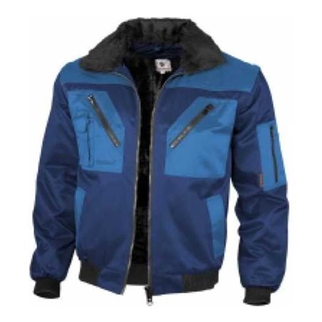 Qualitex Pilotenjacke mit Teddyfutter marine/königsblau