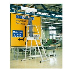 Zarges Podestleiter einseitig