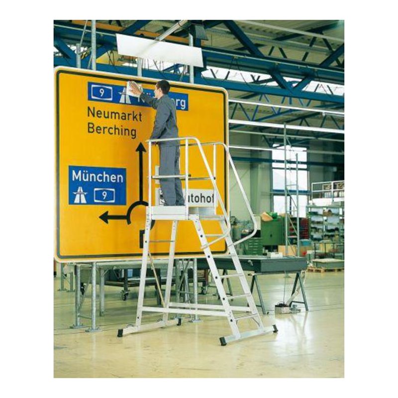 Zarges Podestleiter einseitig