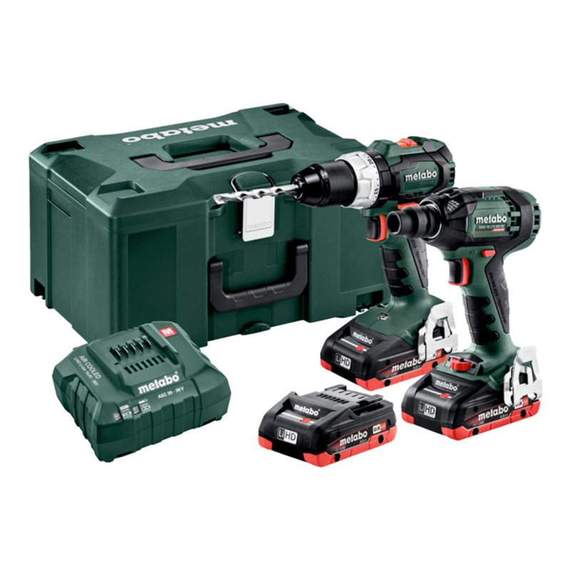 Metabo Akkuset Combo Set 2.1.16 18 V BL LiHD BS 18 LT BL + SSW 18 LTX 300 BL