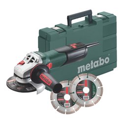 Metabo Winkelschleifer W 9-125 Quick Set mit 2 Diamant-Trennscheiben