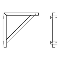 MUNK Aluminium-Dreieckskonsole