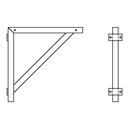 MUNK Aluminium-Dreieckskonsole