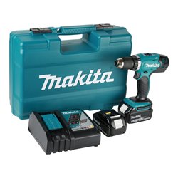 Makita Akku-Bohrschrauber 18V/3Ah DDF453RFX1 + 74 tlg. Werkzeugset im Koffer