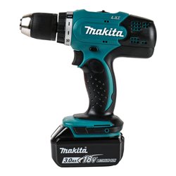 Makita Akku-Bohrschrauber 18V/3Ah DDF453RFX1 + 74 tlg. Werkzeugset im Koffer
